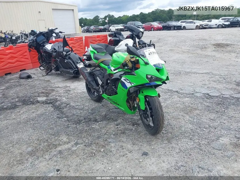 2026 Kawasaki Zx636 K VIN: JKBZXJK15TA015967 Lot: 45399771