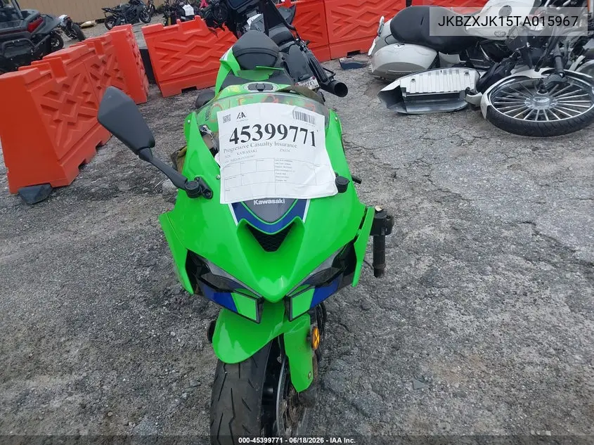 2026 Kawasaki Zx636 K VIN: JKBZXJK15TA015967 Lot: 45399771