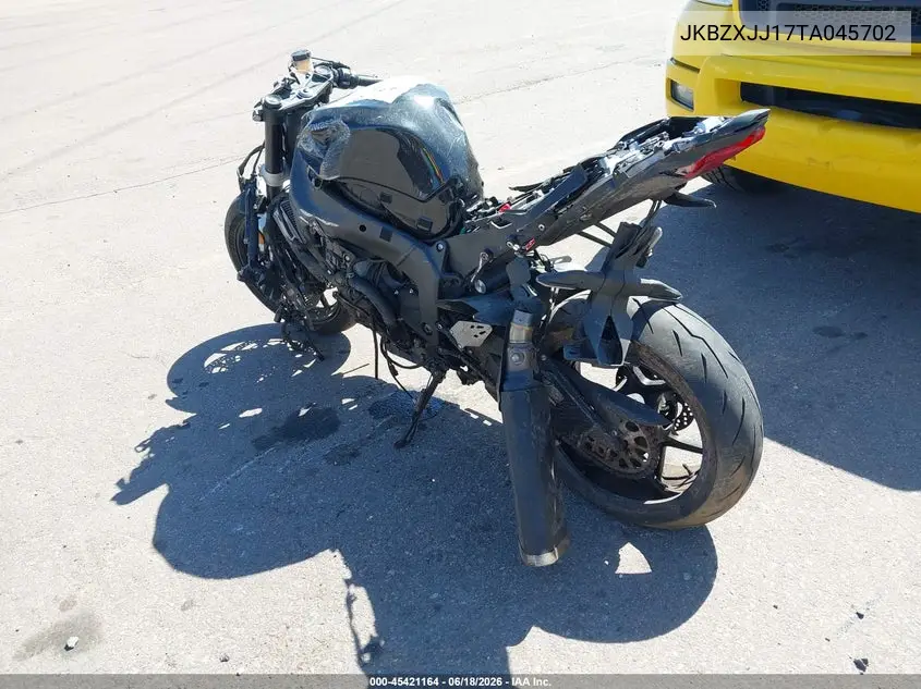 2026 Kawasaki Zx636 K VIN: JKBZXJJ17TA045702 Lot: 45421164