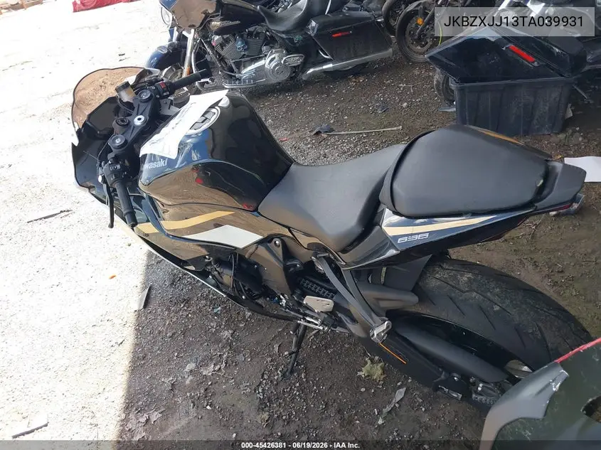 2026 Kawasaki Zx636 K VIN: JKBZXJJ13TA039931 Lot: 45426381
