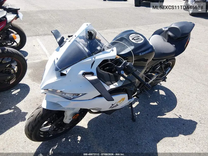 2026 Kawasaki Zx400 S VIN: ML5ZXCS11TDA46618 Lot: 45572112