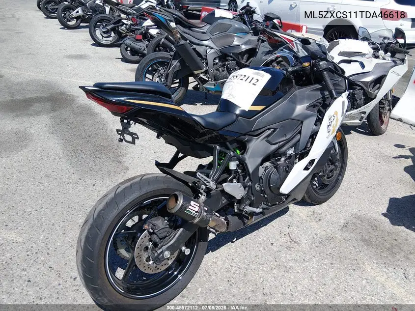 2026 Kawasaki Zx400 S VIN: ML5ZXCS11TDA46618 Lot: 45572112