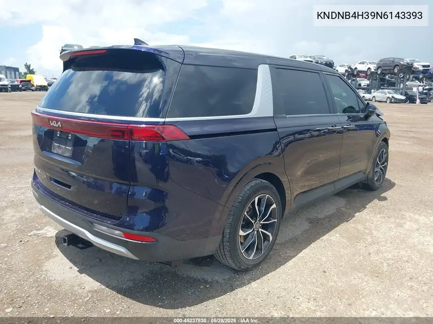 2022 Kia Carnival Mpv Lx Seat Package VIN: KNDNB4H39N6143393 Lot: 45237830