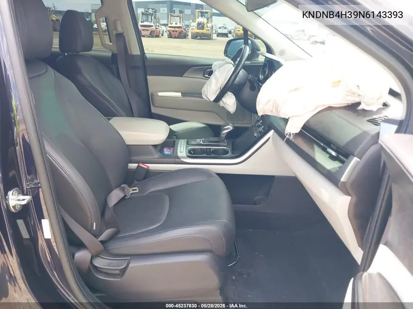2022 Kia Carnival Mpv Lx Seat Package VIN: KNDNB4H39N6143393 Lot: 45237830