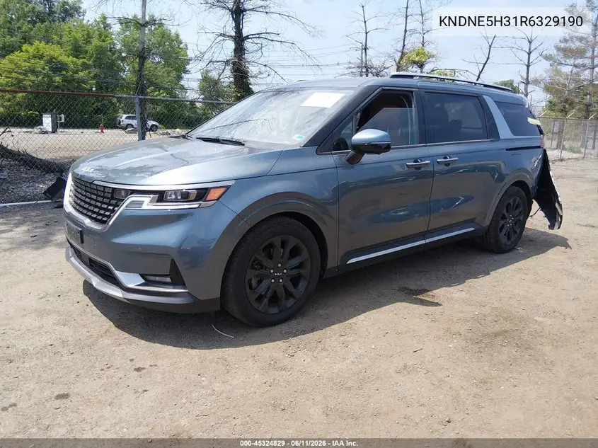 2024 Kia Carnival Mpv Sx Prestige VIN: KNDNE5H31R6329190 Lot: 45324829