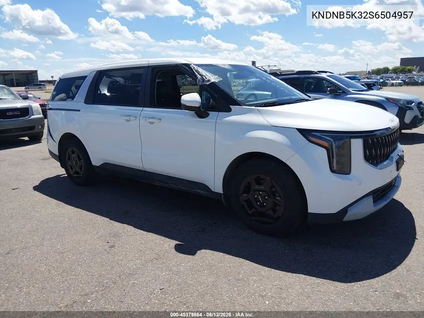 2025 Kia Carnival Mpv Lxs VIN: KNDNB5K32S6504957 Lot: 45379864