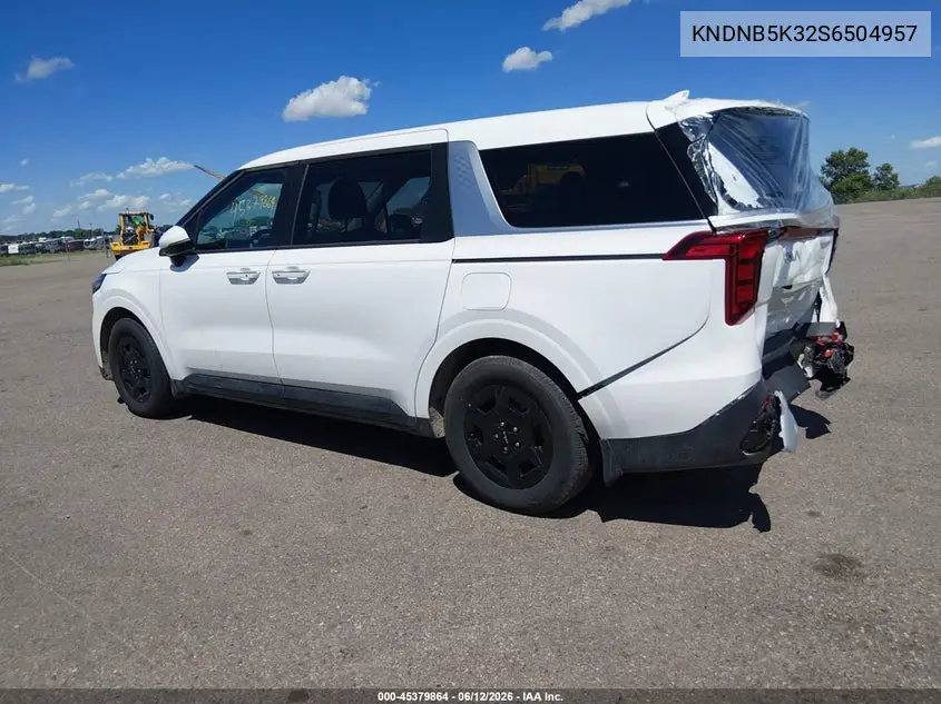 2025 Kia Carnival Mpv Lxs VIN: KNDNB5K32S6504957 Lot: 45379864