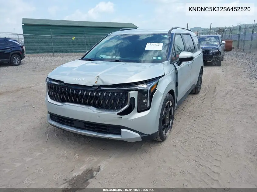 2025 Kia Carnival Mpv Ex VIN: KNDNC5K32S6452520 Lot: 45489407
