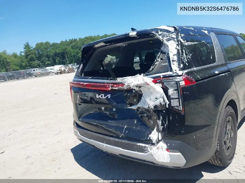 2025 Kia Carnival Mpv Lxs VIN: KNDNB5K32S6476786 Lot: 45569119