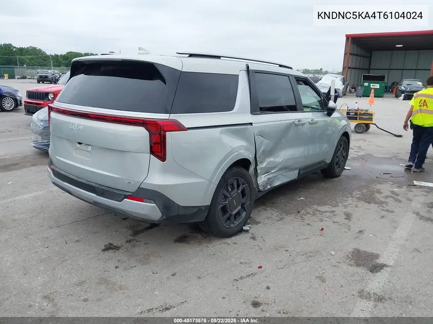 2026 Kia Carnival Mpv Hybrid Ex VIN: KNDNC5KA4T6104024 Lot: 45173576