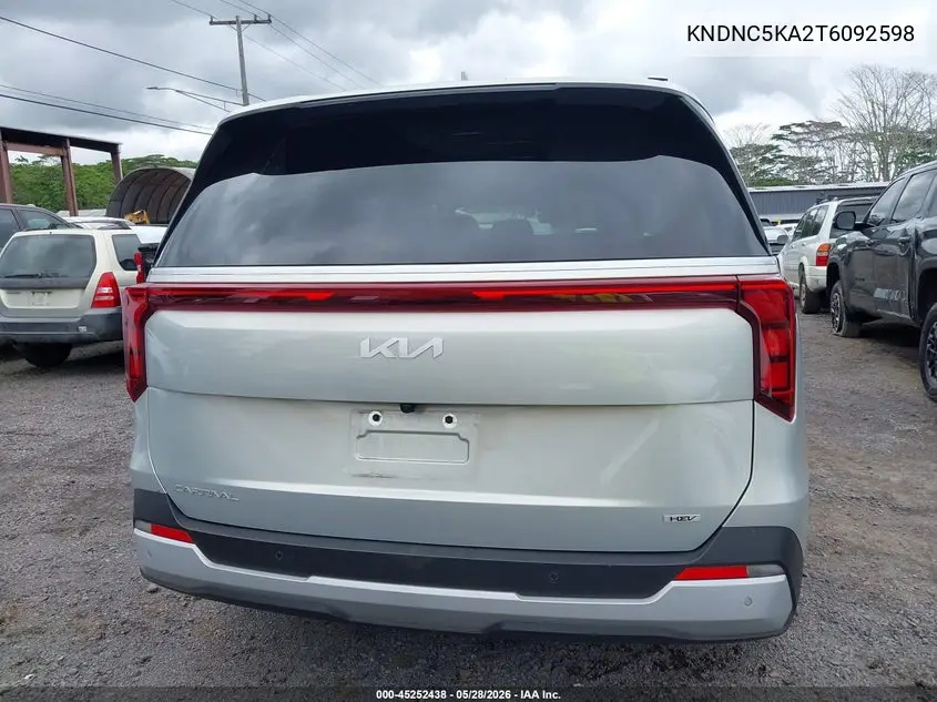 2026 Kia Carnival Mpv Hybrid Ex VIN: KNDNC5KA2T6092598 Lot: 45252438