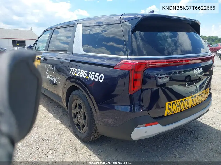 2026 Kia Carnival Mpv Lx VIN: KNDNB5K37T6622665 Lot: 45383842