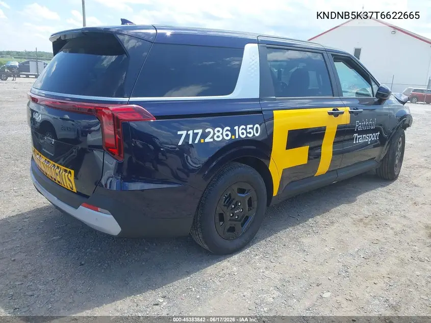 2026 Kia Carnival Mpv Lx VIN: KNDNB5K37T6622665 Lot: 45383842