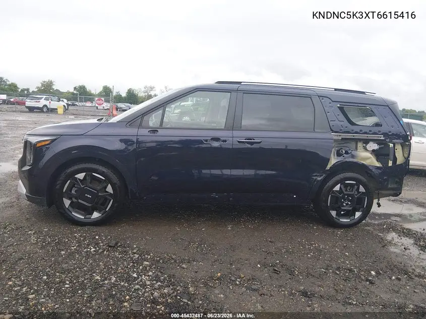 2026 Kia Carnival Mpv Ex VIN: KNDNC5K3XT6615416 Lot: 45432487