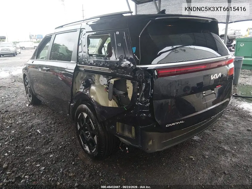 2026 Kia Carnival Mpv Ex VIN: KNDNC5K3XT6615416 Lot: 45432487