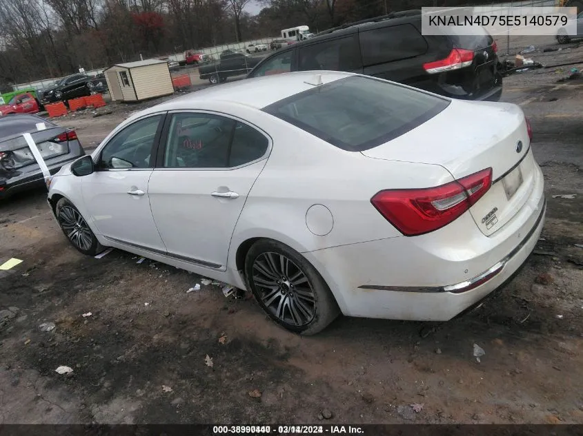 2014 Kia Cadenza Premium VIN: KNALN4D75E5140579 Lot: 38990440