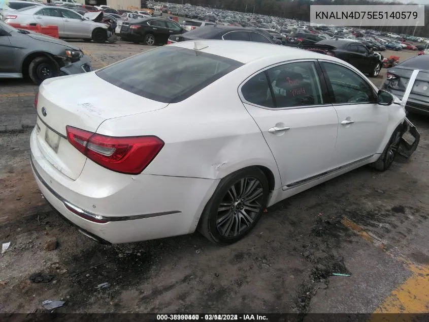 2014 Kia Cadenza Premium VIN: KNALN4D75E5140579 Lot: 38990440