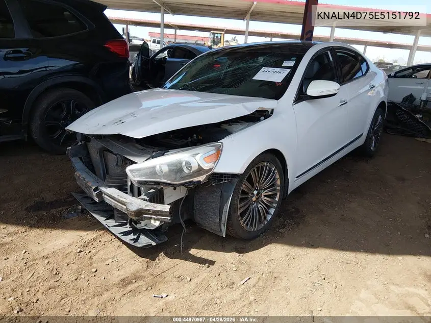 2014 Kia Cadenza Limited VIN: KNALN4D75E5151792 Lot: 44970987