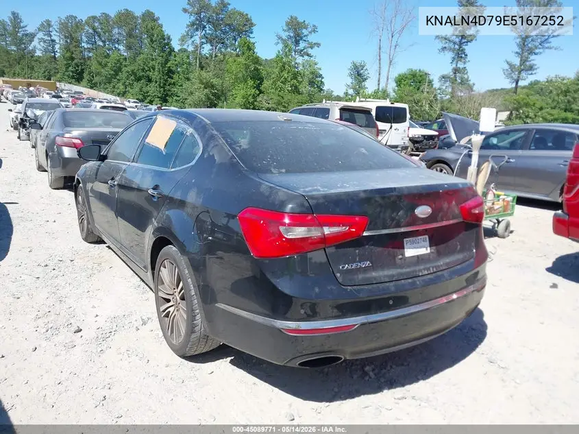2014 Kia Cadenza Premium VIN: KNALN4D79E5167252 Lot: 45089771