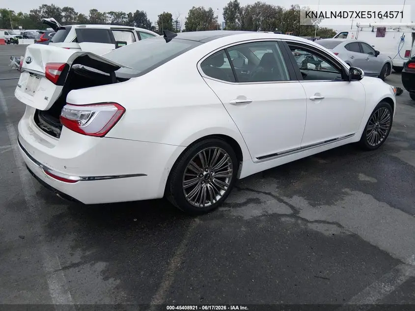 2014 Kia Cadenza Limited VIN: KNALN4D7XE5164571 Lot: 45408921