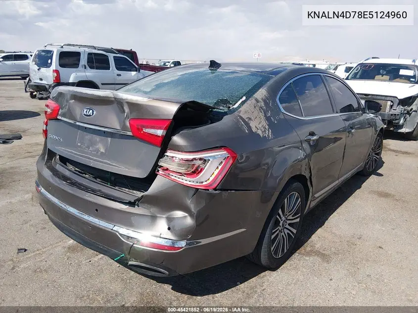 2014 Kia Cadenza Premium VIN: KNALN4D78E5124960 Lot: 45421852