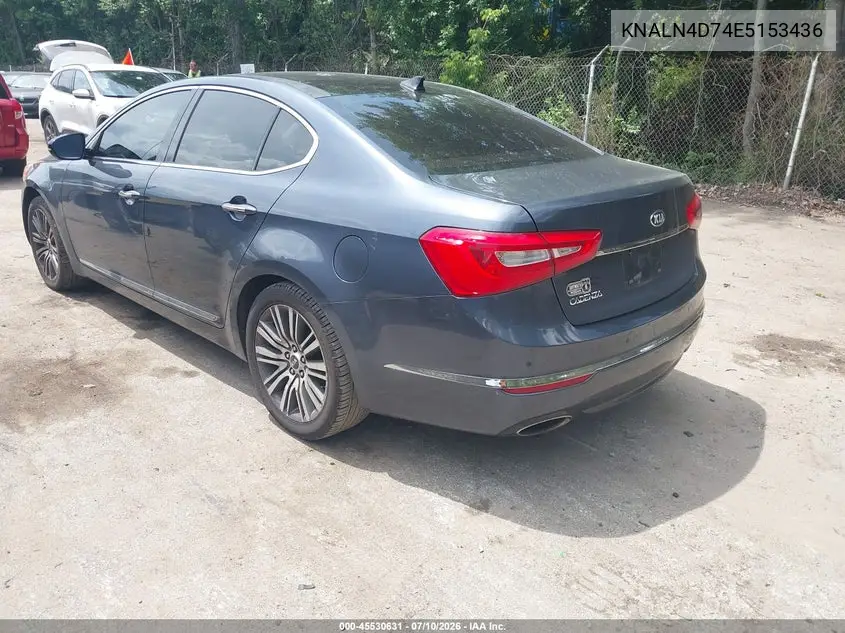 2014 Kia Cadenza Premium VIN: KNALN4D74E5153436 Lot: 45530631