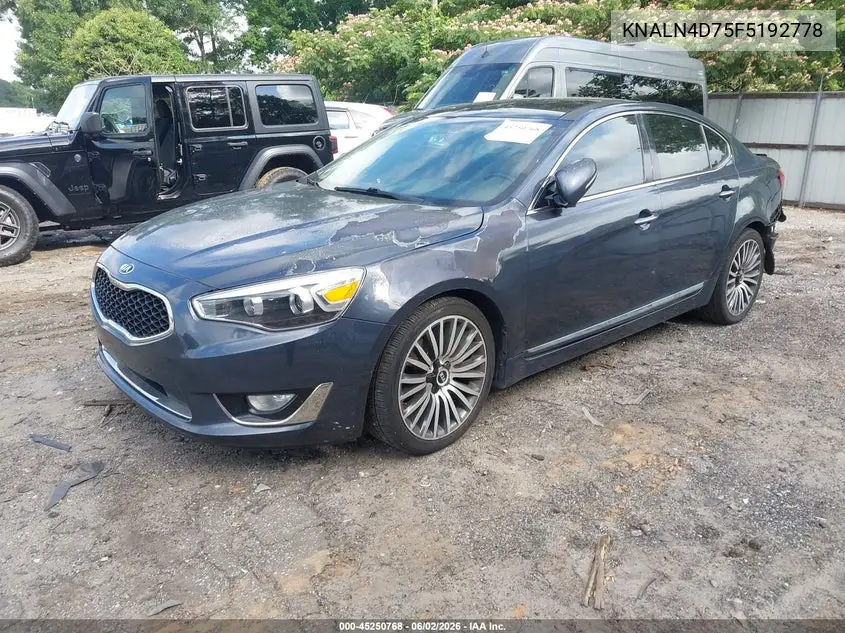 2015 Kia Cadenza Premium VIN: KNALN4D75F5192778 Lot: 45250768