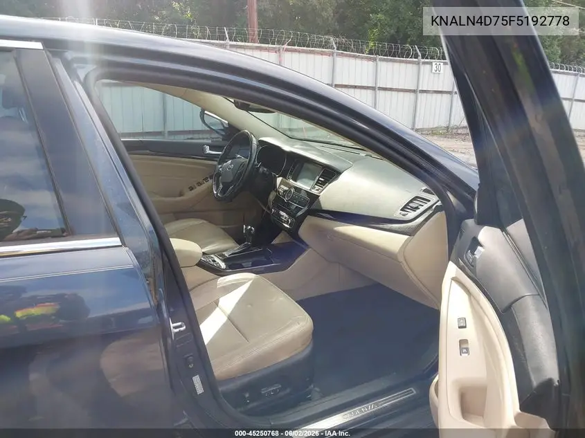 2015 Kia Cadenza Premium VIN: KNALN4D75F5192778 Lot: 45250768