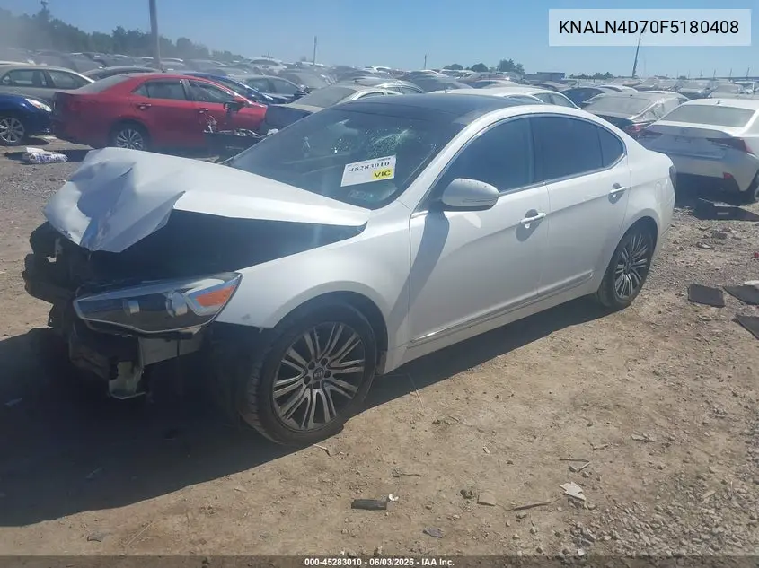 2015 Kia Cadenza Premium VIN: KNALN4D70F5180408 Lot: 45283010