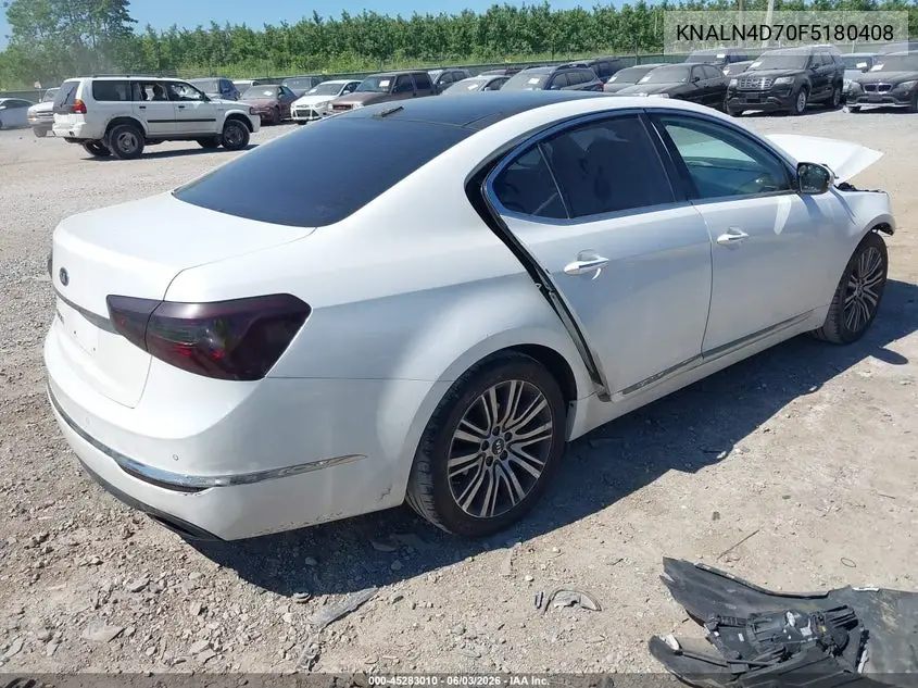 2015 Kia Cadenza Premium VIN: KNALN4D70F5180408 Lot: 45283010