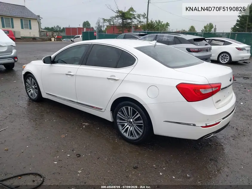 2015 Kia Cadenza Premium VIN: KNALN4D70F5190825 Lot: 45559709