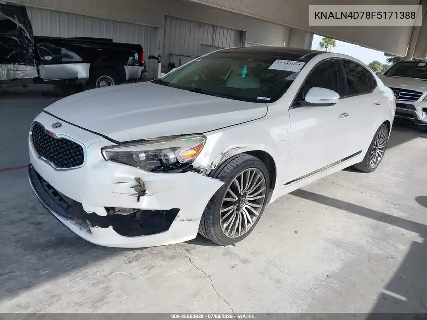 2015 Kia Cadenza Premium VIN: KNALN4D78F5171388 Lot: 45583629