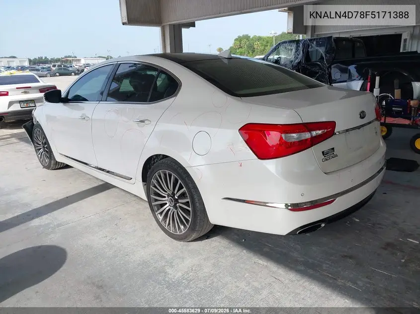 2015 Kia Cadenza Premium VIN: KNALN4D78F5171388 Lot: 45583629