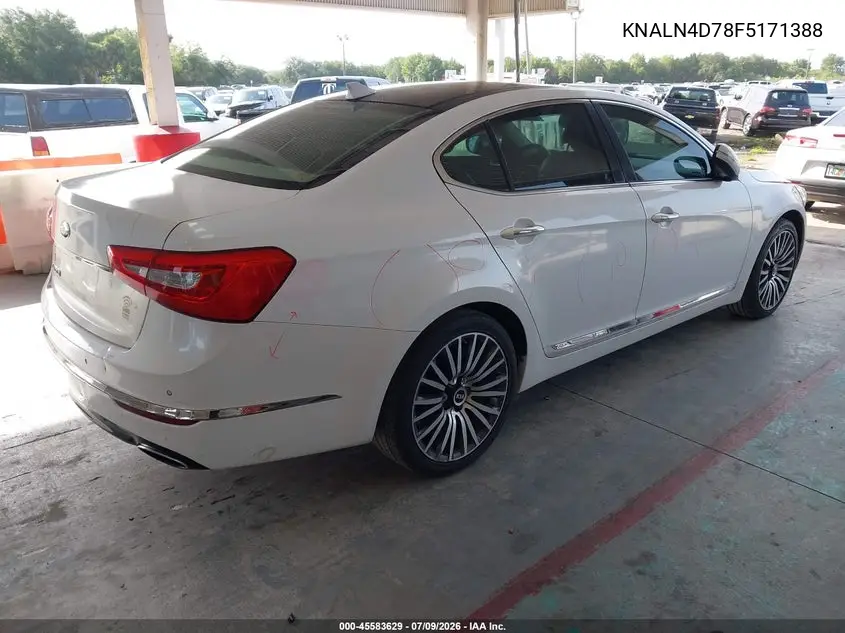 2015 Kia Cadenza Premium VIN: KNALN4D78F5171388 Lot: 45583629