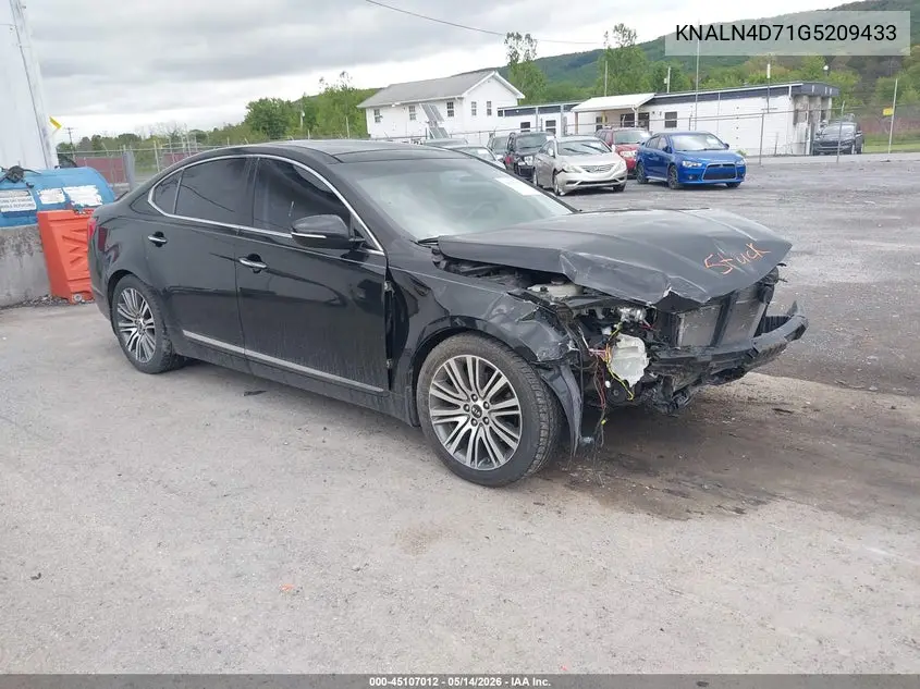 2016 Kia Cadenza Premium VIN: KNALN4D71G5209433 Lot: 45107012