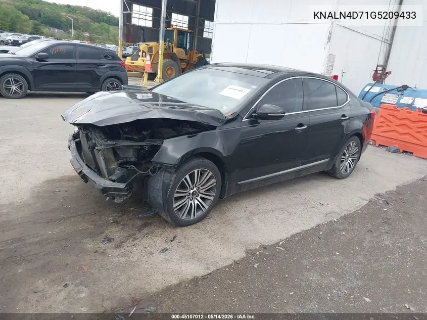 2016 Kia Cadenza Premium VIN: KNALN4D71G5209433 Lot: 45107012