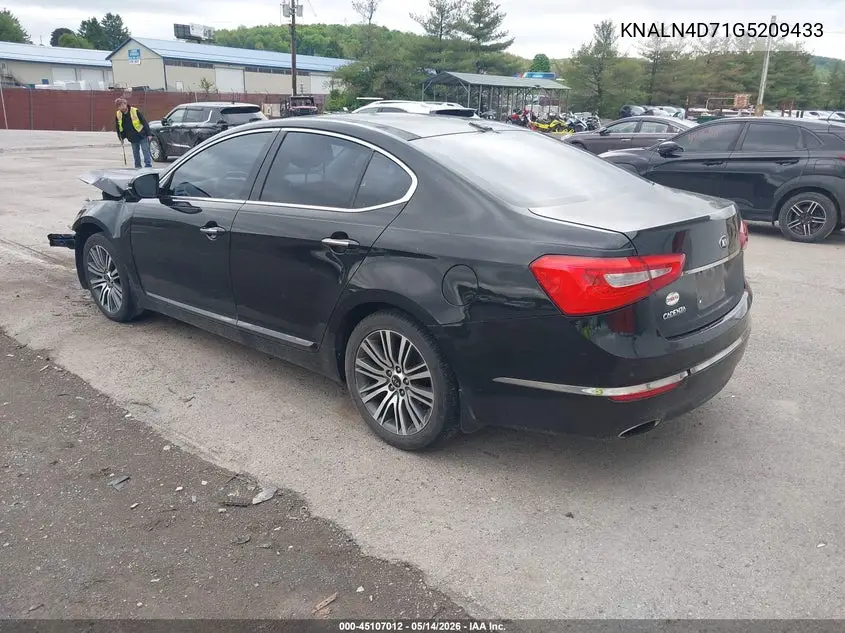 2016 Kia Cadenza Premium VIN: KNALN4D71G5209433 Lot: 45107012