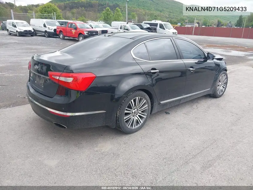 2016 Kia Cadenza Premium VIN: KNALN4D71G5209433 Lot: 45107012
