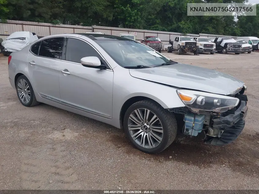 2016 Kia Cadenza Premium VIN: KNALN4D75G5217566 Lot: 45212145