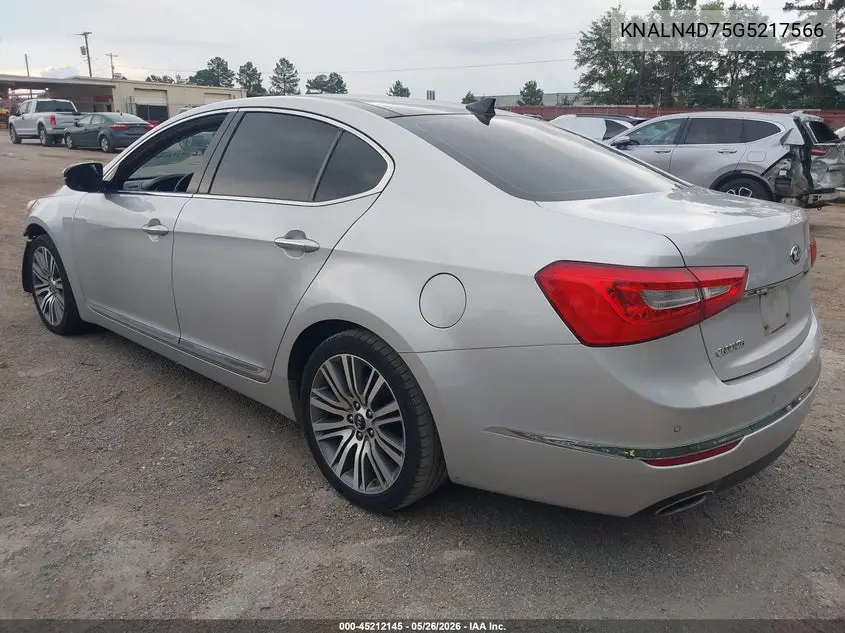 2016 Kia Cadenza Premium VIN: KNALN4D75G5217566 Lot: 45212145