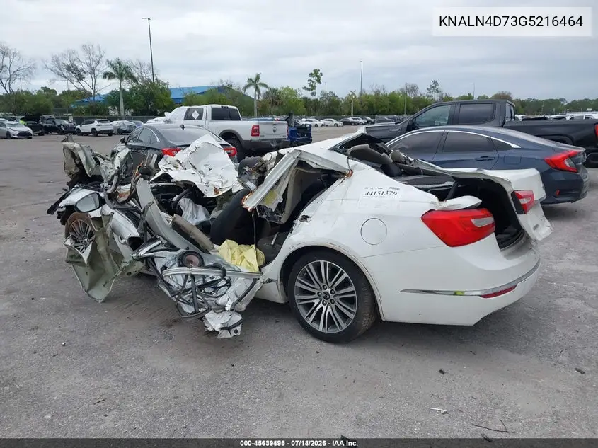 2016 Kia Cadenza VIN: KNALN4D73G5216464 Lot: 45639495