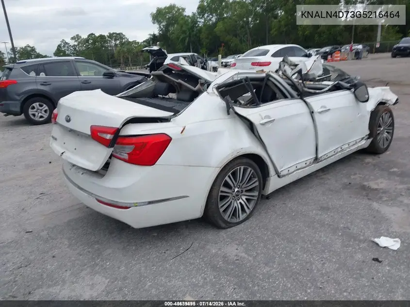 2016 Kia Cadenza VIN: KNALN4D73G5216464 Lot: 45639495
