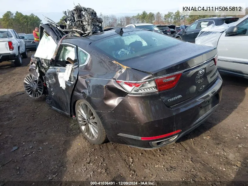 2017 Kia Cadenza Limited VIN: KNALC4J11H5065812 Lot: 41036491