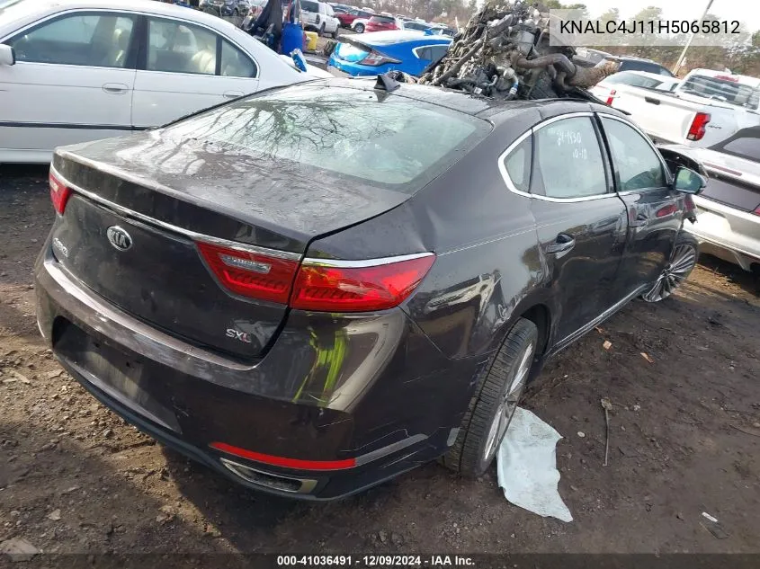 2017 Kia Cadenza Limited VIN: KNALC4J11H5065812 Lot: 41036491