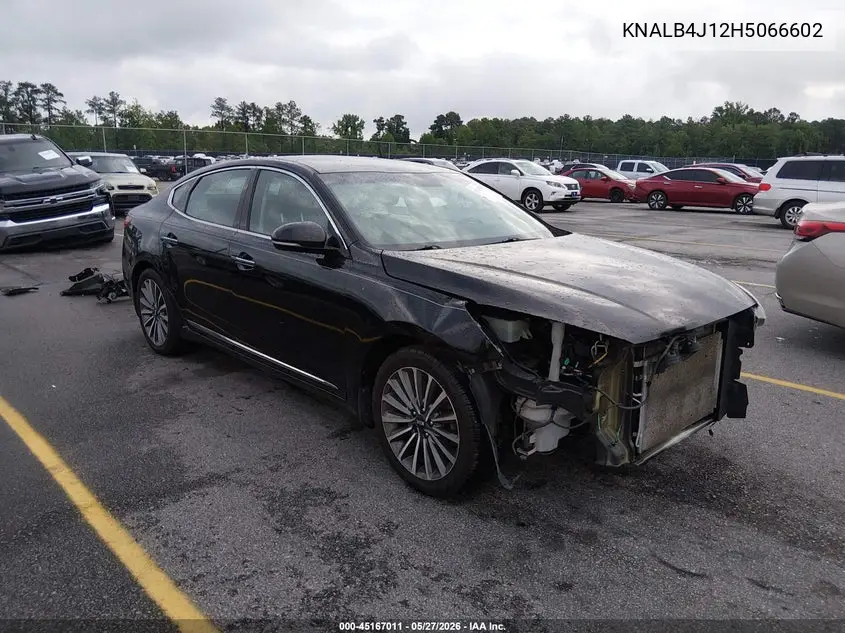 2017 Kia Cadenza Premium VIN: KNALB4J12H5066602 Lot: 45167011