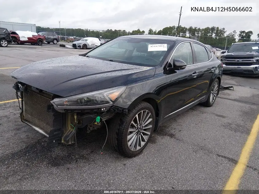 2017 Kia Cadenza Premium VIN: KNALB4J12H5066602 Lot: 45167011