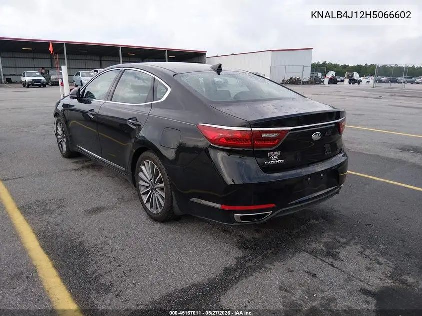 2017 Kia Cadenza Premium VIN: KNALB4J12H5066602 Lot: 45167011