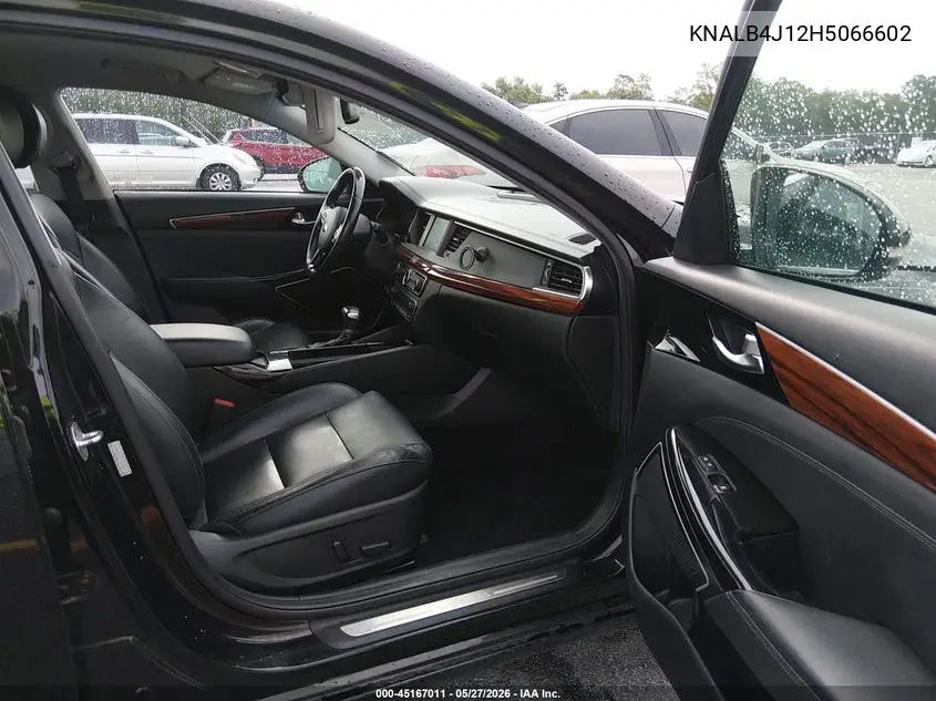 2017 Kia Cadenza Premium VIN: KNALB4J12H5066602 Lot: 45167011
