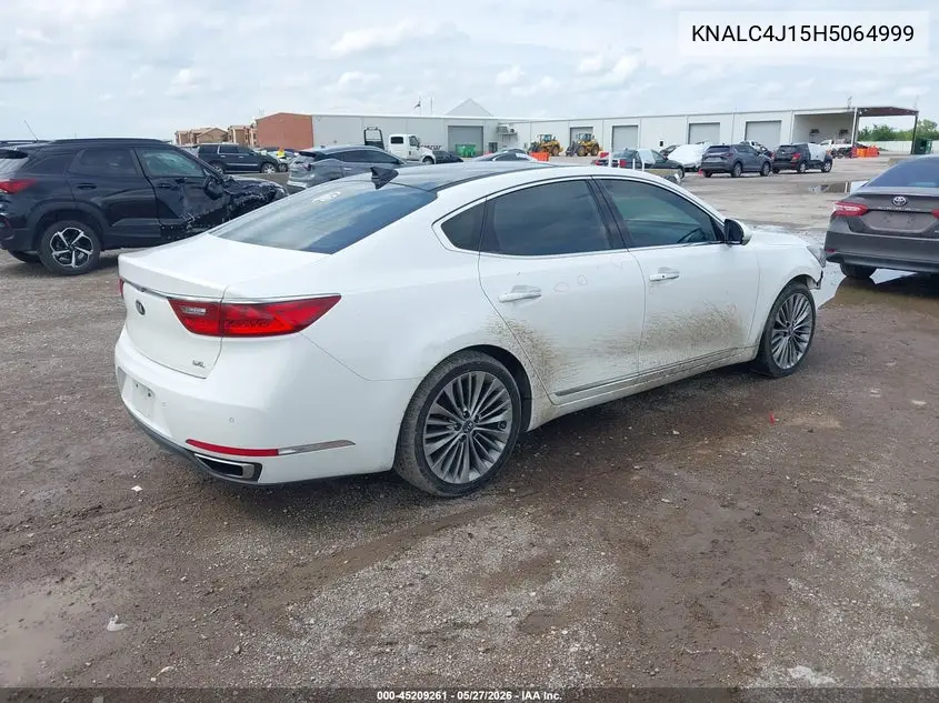 2017 Kia Cadenza Limited VIN: KNALC4J15H5064999 Lot: 45209261