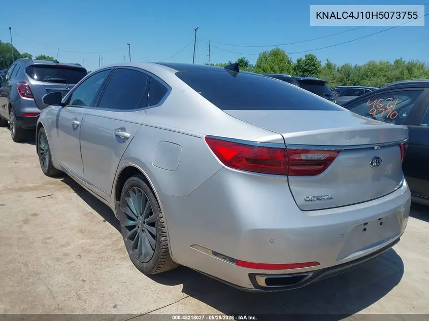 2017 Kia Cadenza Technology VIN: KNALC4J10H5073755 Lot: 45218027